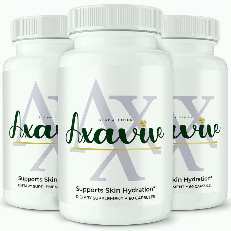 Axavive Capsules, Skin Support Supplement for Skincare, Glow & Hydration -3 Pack