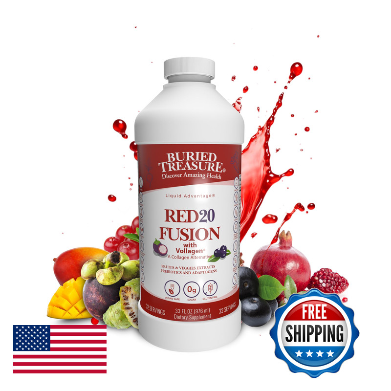 Buried Treasure Red20 Fusion Superfood Blend Acai Beets Blueberry Fiber
