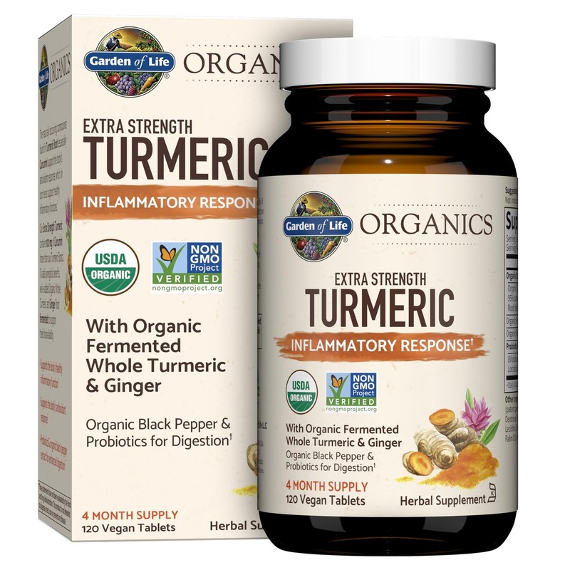 Garden of Life Organics Extra Strength 120 Count (Pack 1), No Color
