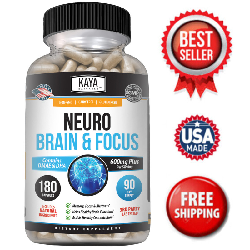 Neuro Brain & Focus 180ct Memory Function Clarity Energy Nootropic
