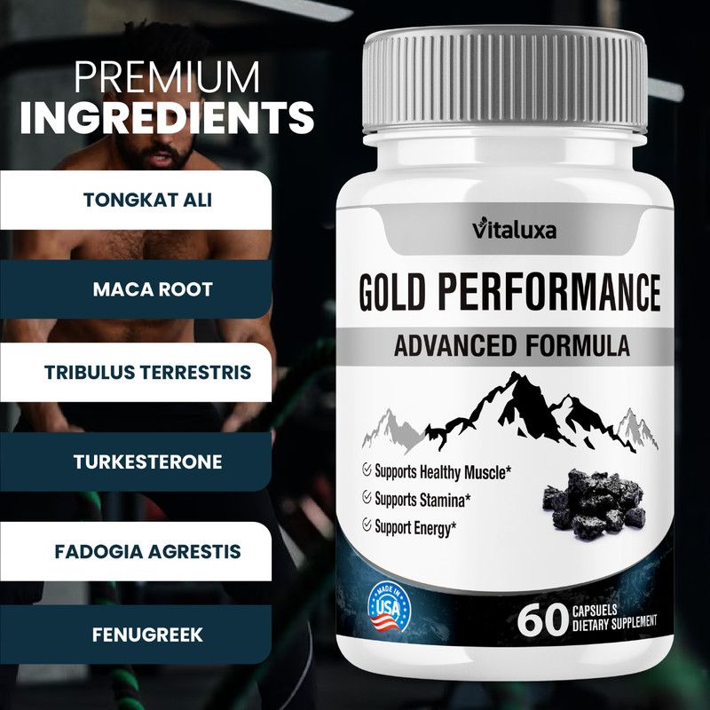 (5 Pack) Gold Performance Capsules Maximum Strength for Confident (300 Capsules) gallery