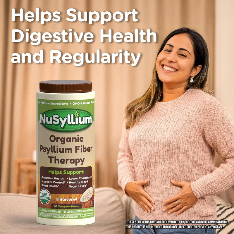 Psyllium Husk Powder, USDA Organic, 30.5 Oz, Dietary Fiber Supplement with Brown gallery