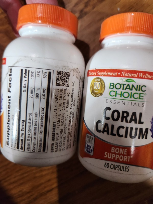 LOT OF 2 X Botanic Choice Coral Calcium BONE SUPPORT - 60 CAPS gallery