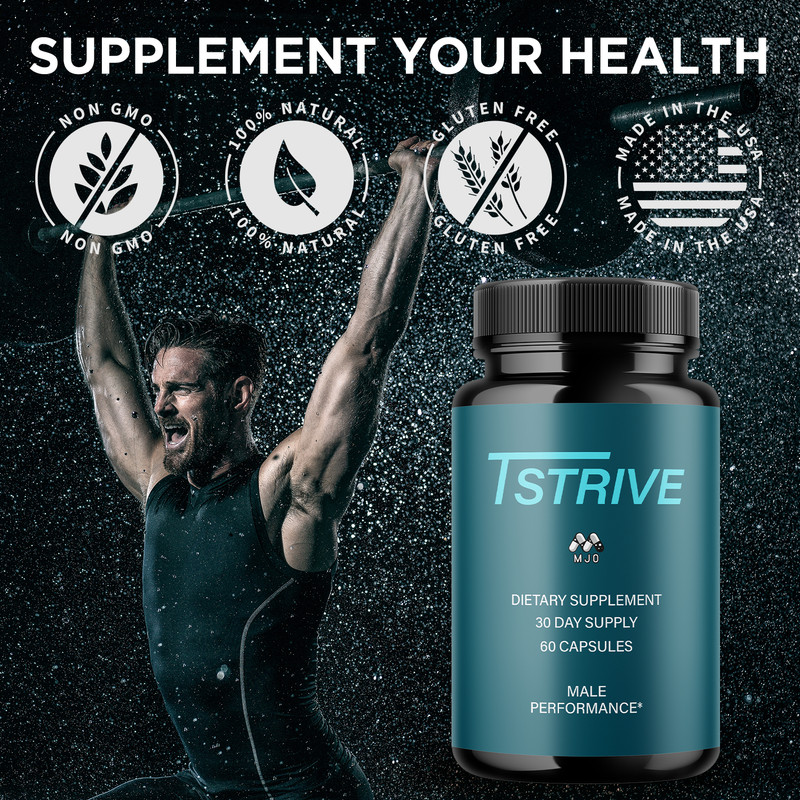 (1 Pack) Tstrive Advanced Male Health Support Supplement Tst Rive 60 Capsules gallery