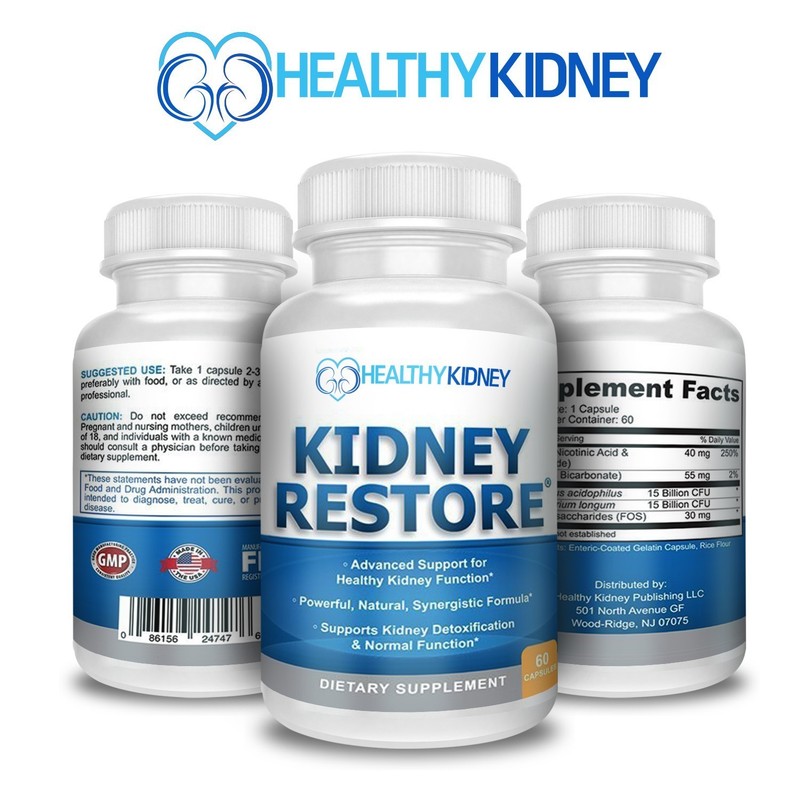 3 Pack Kidney Restore Support Cleanse Detox Complete Flush Natural Supplement