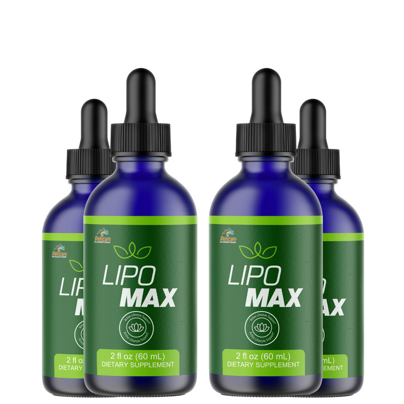 LIPO MAX – Amino Diet Drops- Keto & Weight Support- 4 Bottles- 240ml (2fl oz)
