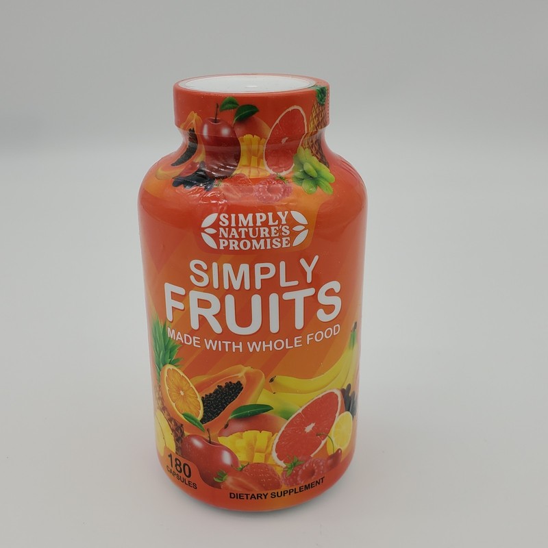 Simply Nature’s Promise Simply Fruits 180 Capsules Non-GMO Vegan