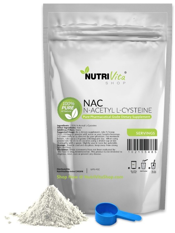 2X 250g (500g 1.1 lb) N-Acetyl L-Cysteine Powder - NAC - OU KOSHER USP