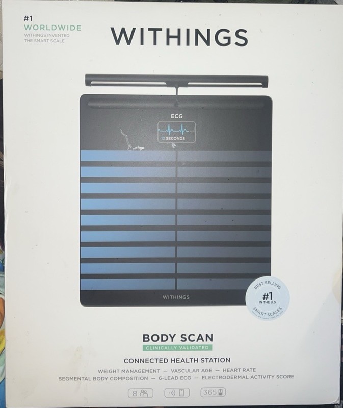 WITHINGS Body Scan – WiFi Smart Scale with Segmental Body Composition Analysis