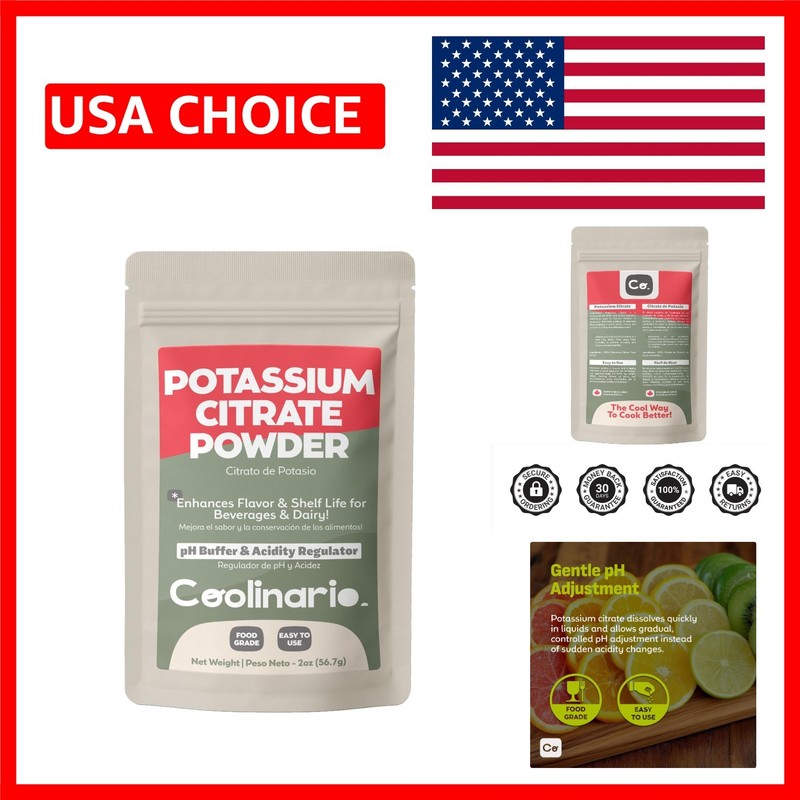 Essential 2 Oz Food Grade Potassium Citrate Powder – Enhances Flavor & Stability
