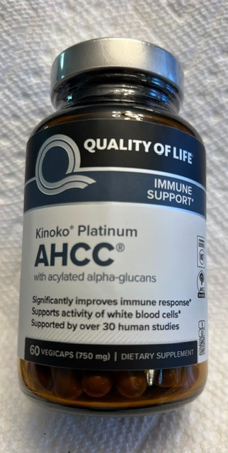 New Quality of Life Labs, Kinoko Platinum AHCC, Immune Support, 750 mg, 60 caps