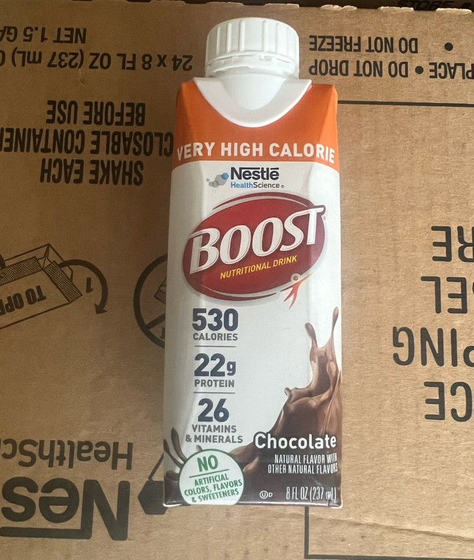 Nestle Boost Very High Calorie Complete Nutritional Drink Chocolate 24 Ct *NEW*