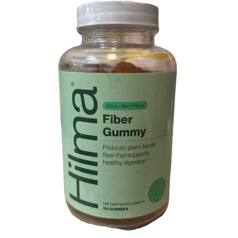 Hilma Fiber Gummy Prebiotic Plant-Based Fiber Healthy Digestion 60Ct BB 04/2026