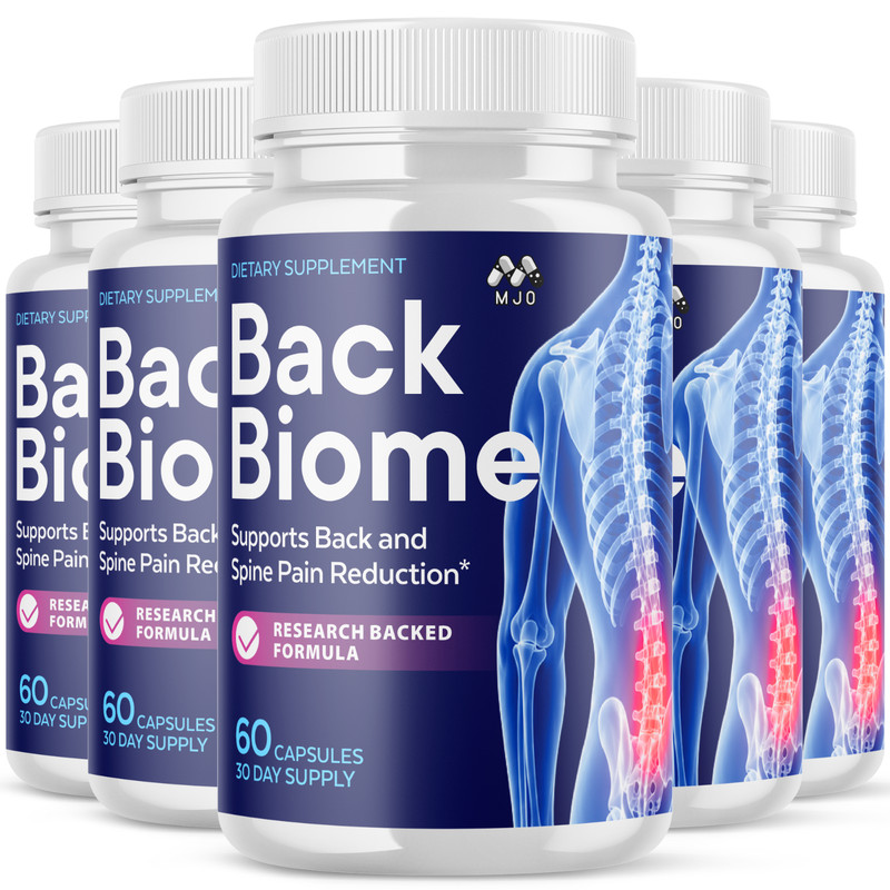 (5 Pack) Back Biome Probiotic Supplement for Back Health BackBiome 300 Capsules