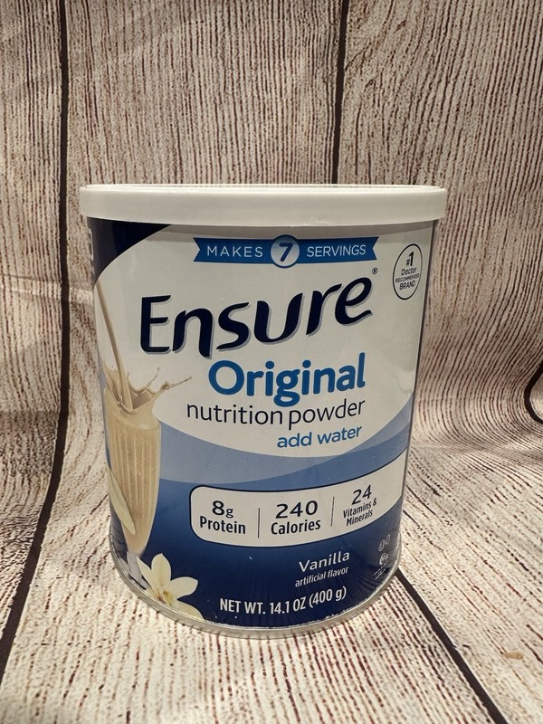 6-PACK Ensure Original Nutrition Powder Vanilla 8g Protein – 14.1 oz 7/1/26 FS
