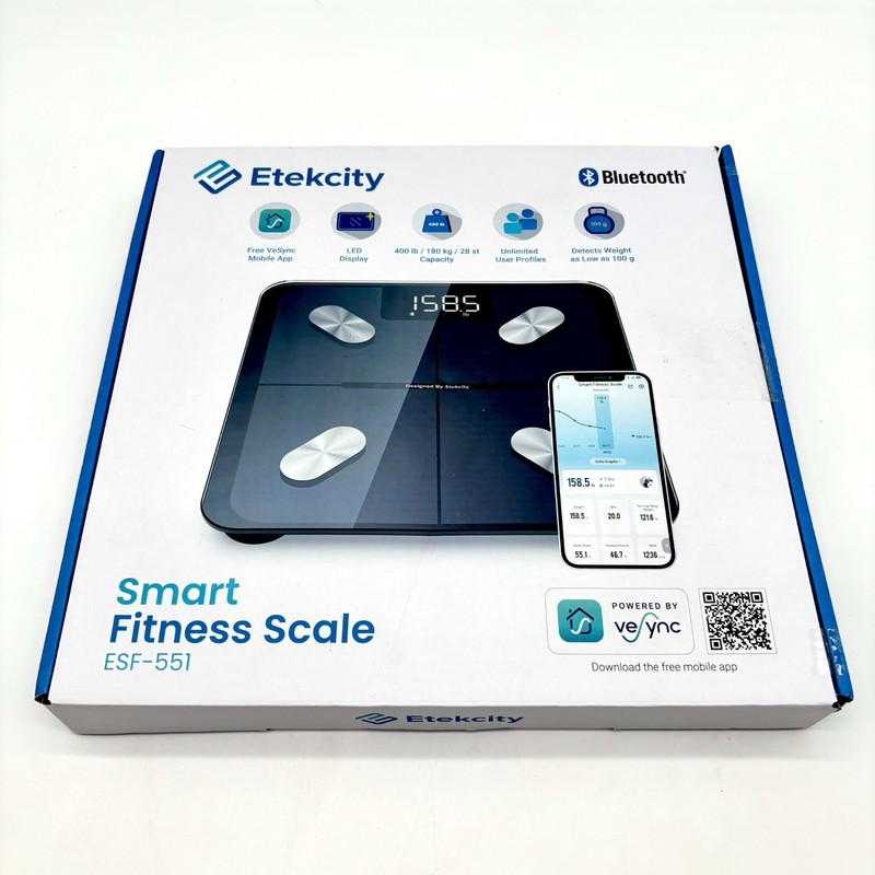 Etekcity LED Display Smart Fitness Scale Model ESF-551 (400Lbs/180Kg Capacity)