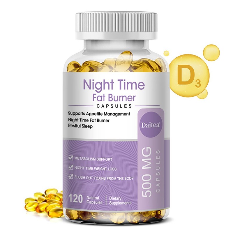 Weight Loss Supplements Slimming Pill Diet Night Time Fat Burner 500mg 120 Caps