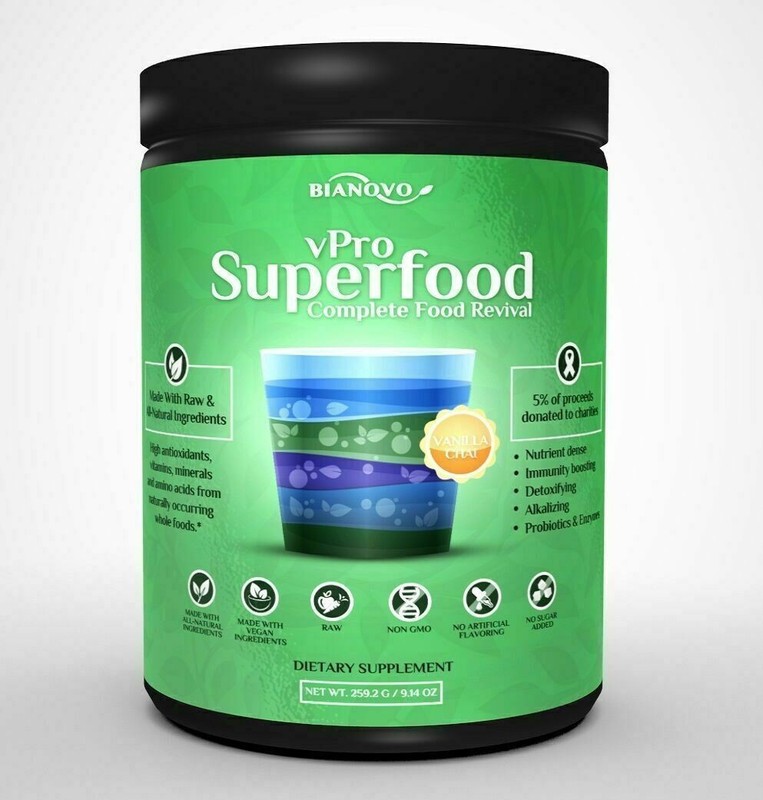 NON-GMO RAW Organic Greens Superfood Powder Blend Supplement with Probiotics