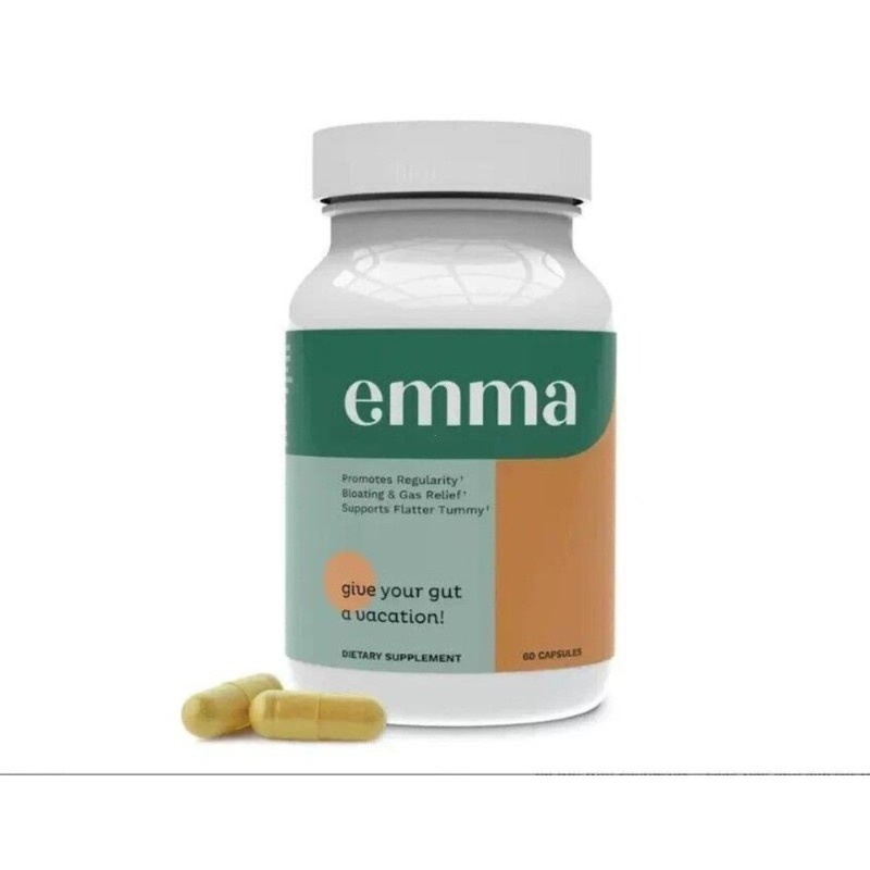 Emma Gut Health & Colon Cleanse–Relief from Bloating & Digestive, 60 Capsules