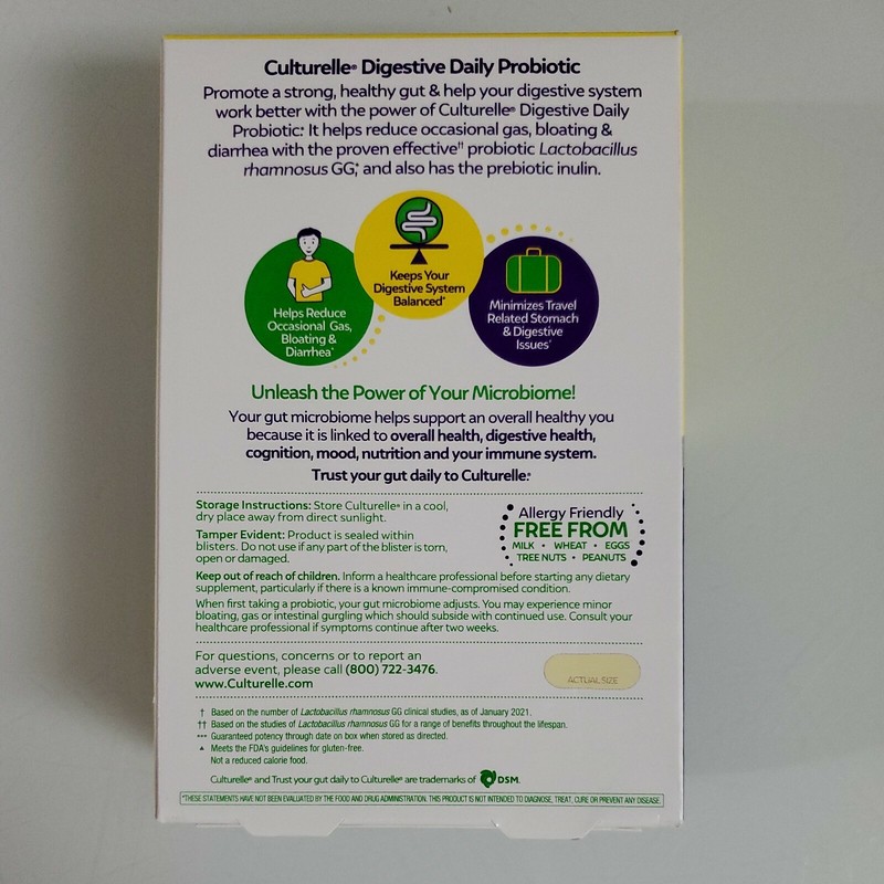 Culturelle Probiotic Digestion 50 Capsules Exp 2024+ gallery
