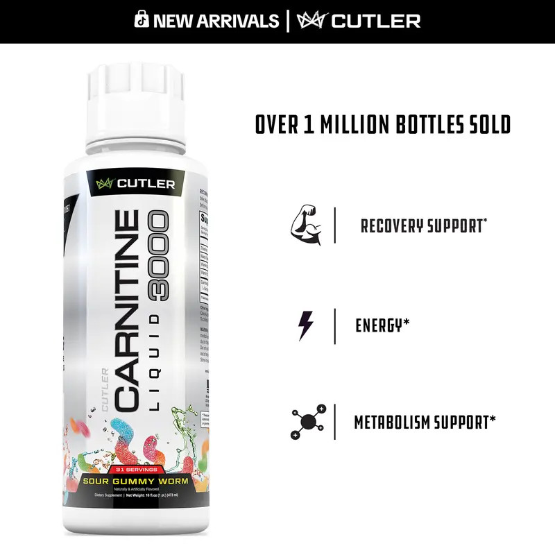 Cutler Carnitine 3000 Liquid Energy Recovery Fitness Support