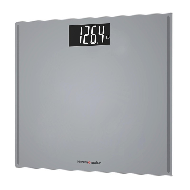 Health o Meter Extra Wide Digital Bathroom Scale, 500 lb Capacity, Grey