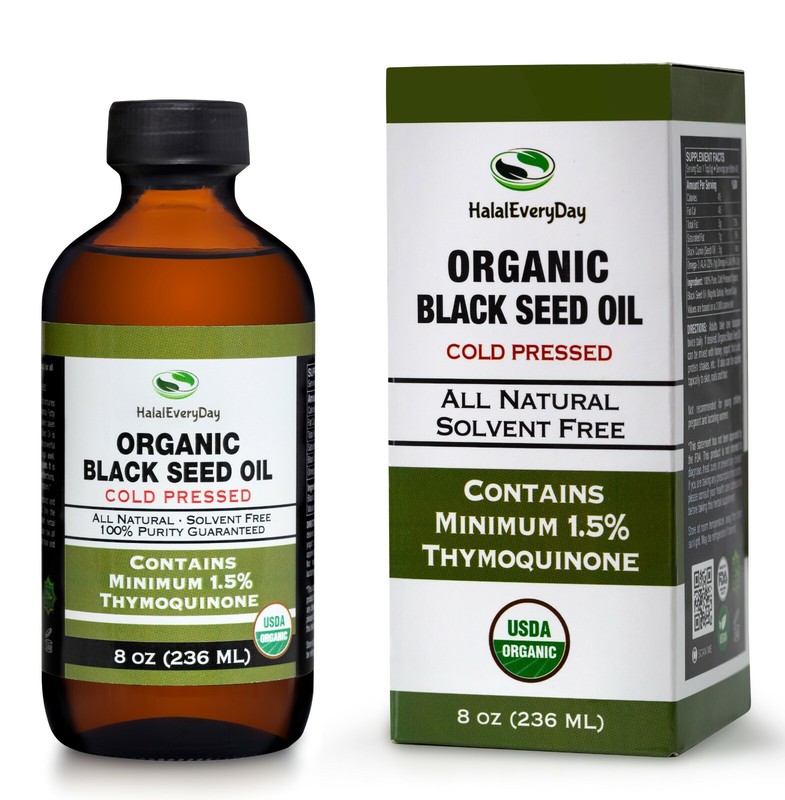 Black Seed Oil 8 oz – USDA Organic 100% Pure Cold Pressed Cumin Nigella Sativa