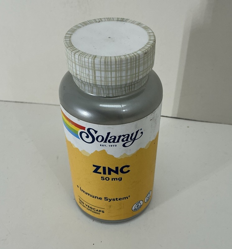 Solaray Zinc 50 mg Amino Acid Chelate with Pumpkin Seed, Immune & Cellular
