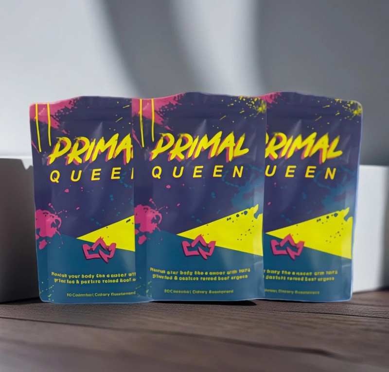 3PCS Primal Queen Supplement for Women 60 CountsBeef Organ Free Shipping !