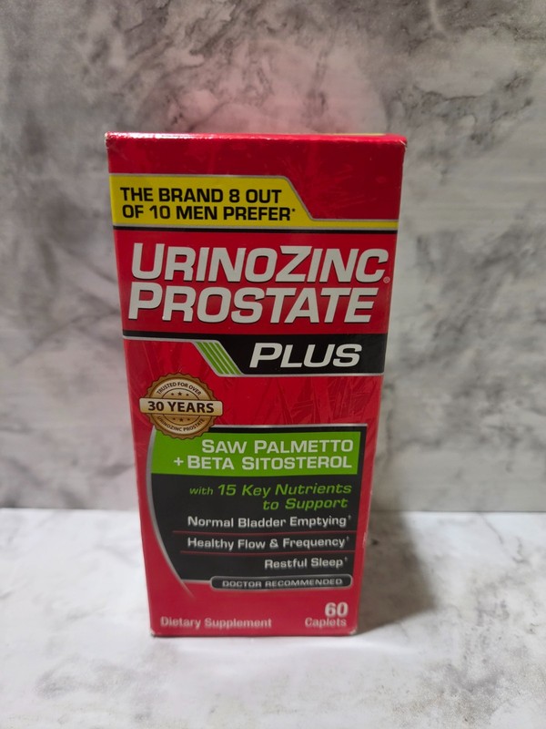 Urinozinc Prostate Plus Saw Palmetto + Beta Sitosterol 60 Caplets 9/2026