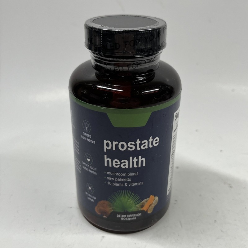 Prostate Health Men’s Mushroom Blend Saw Palmetto Supplement 90 Caps 12/26