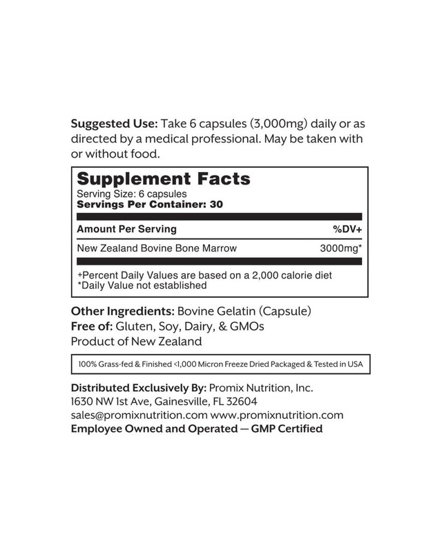 ProMix Grass-Fed Beef Bone Marrow 180 Capsules – Collagen, Vitamins & Minerals gallery