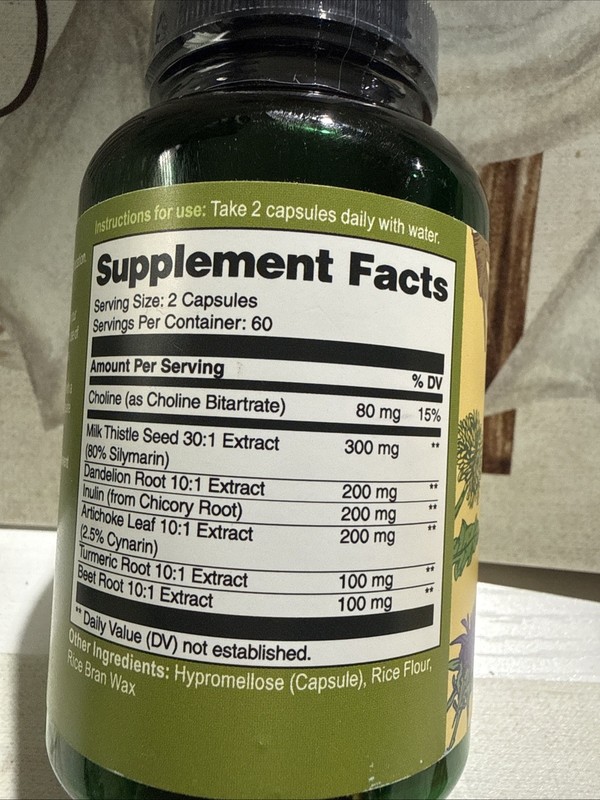 Vegavero Liver Support With Milk Thistle - 120 Caps Exp 12/27 gallery