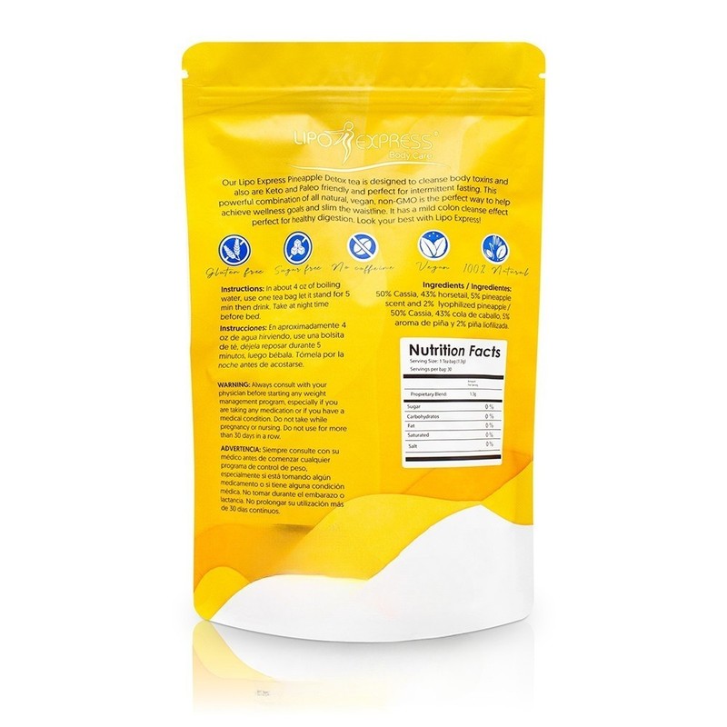 LIPO EXPRESS PINEAPPLE SLIMMING TEA 30 BAGS WEIGHT CONTROL gallery