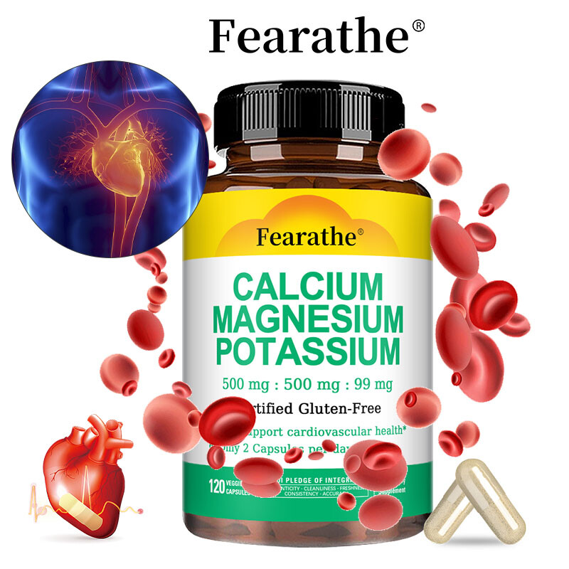 Calcium Magnesium Potassium Supplements Bone Strength Muscle Health Immune