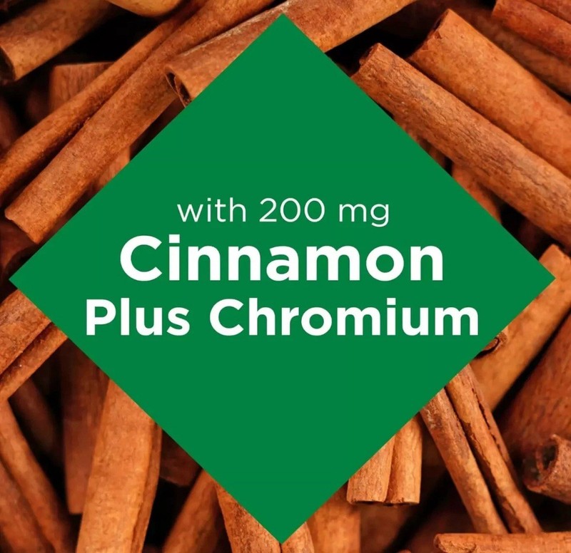 2 Pack Cinnamon 2000 mg + Chromium 120 Capsules (2x60) 1000 mg per Caps Exp 2026 gallery