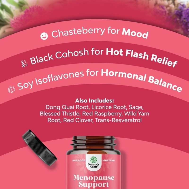 Menopause Support - Hormone Balance for Women for Night Sweats Mood 90 Caps gallery