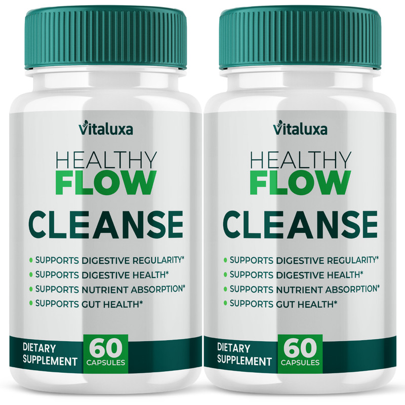 (2 Pack) Healthy Flow Cleanse Capsules, HealthyFlow Blood Support (120 Capsules)
