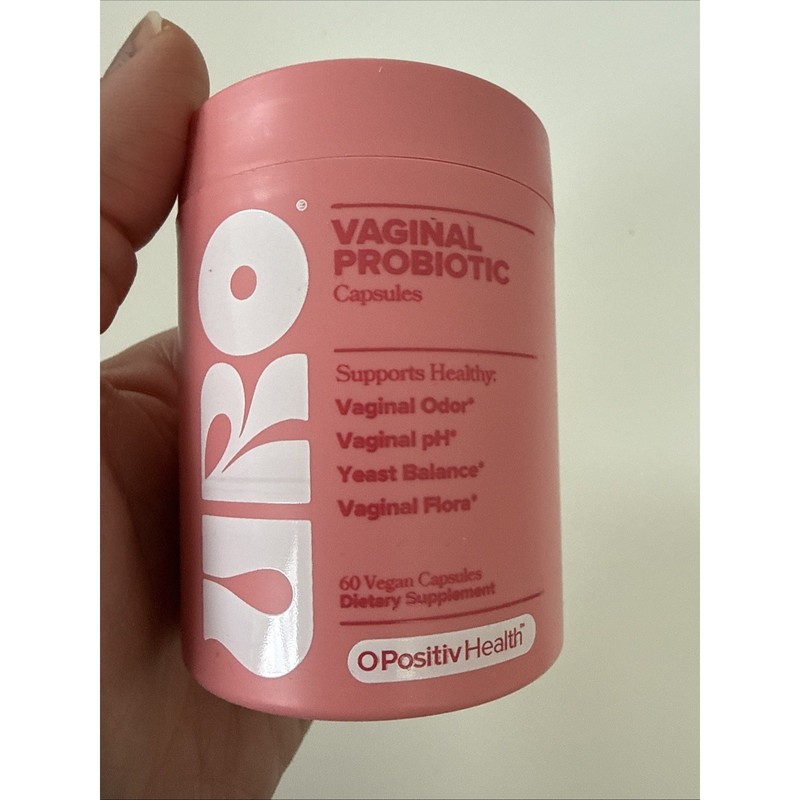 O Positiv URO Vaginal Probiotic Vegan Capsules – Pink 60ct