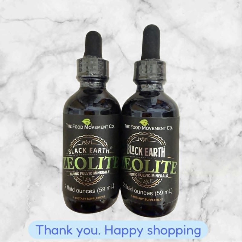 The Food Movement CO - Black Earth Zeolite with Humic Fulvic Acids - 4 oz NEW gallery