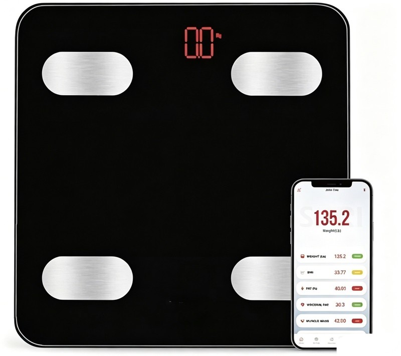 400lb/180KG Digital Body Weight Scale Bathroom Scale with Backlit LCD Display