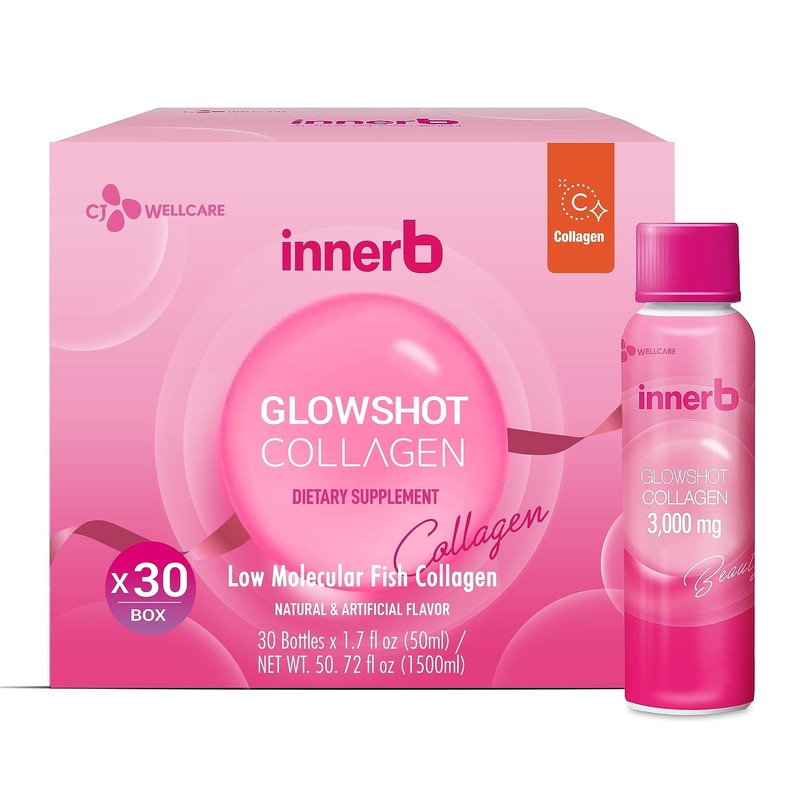 CJWellcare Innerb Glowshot Collagen 50.7 fl oz 30 Servings - Collagen Peptide...