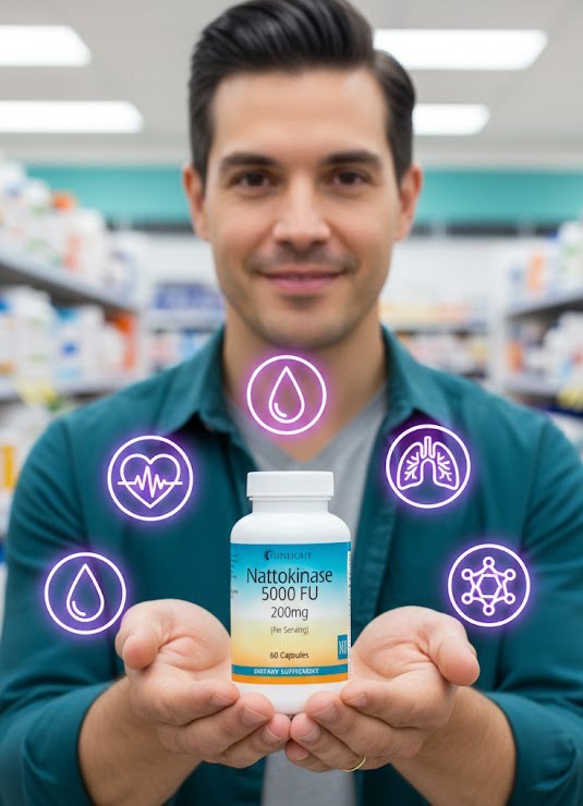 Nattokinase Capsules 5,000FU Natto Caps 5,000FU = 200mg – Extra Strength.