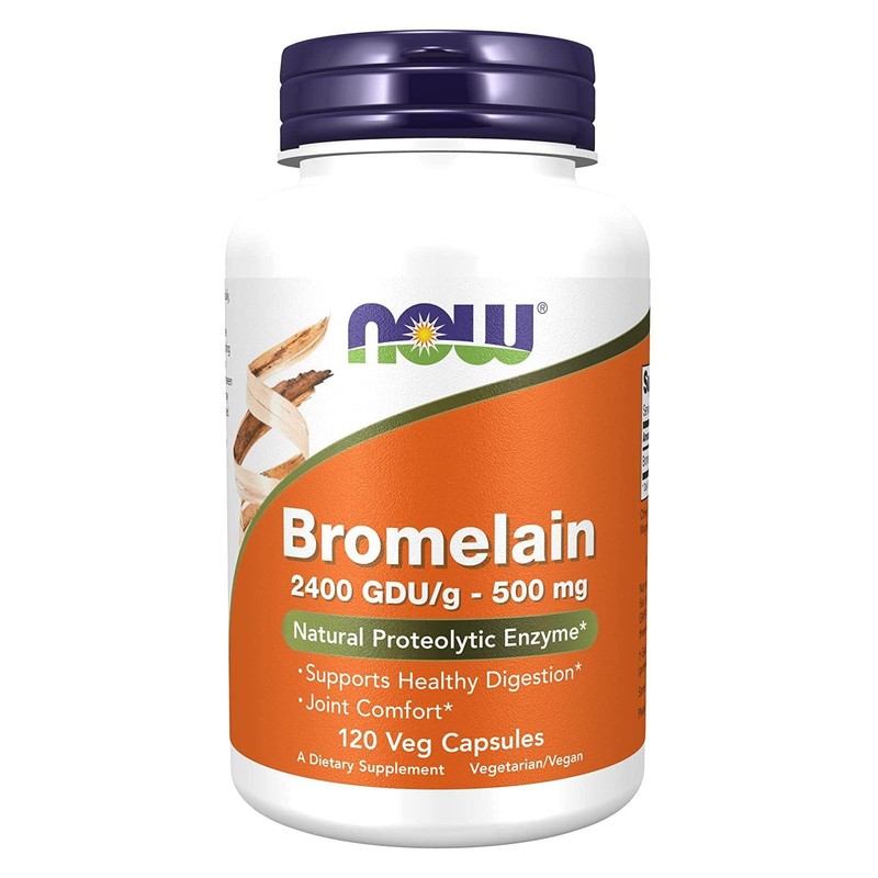 NOW FOODS Bromelain 500 mg 120 Veg Capsules