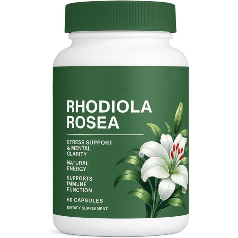 Floraviva Rhodiola Rosea. For Stress Relief & Natural Energy, Adaptogen Capsules