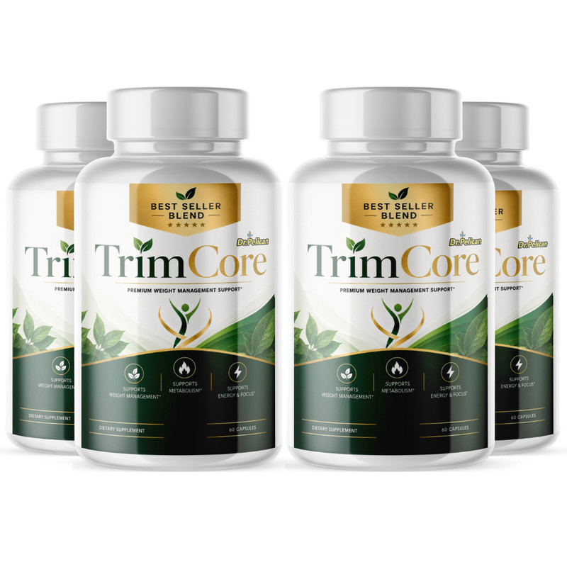 TrimCore- Keto & Weight Support- 4 Bottles- 240 Capsules