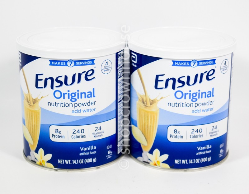 2 Ensure Original Vanilla Nutritional Powder 14.1oz can 10/01/2026