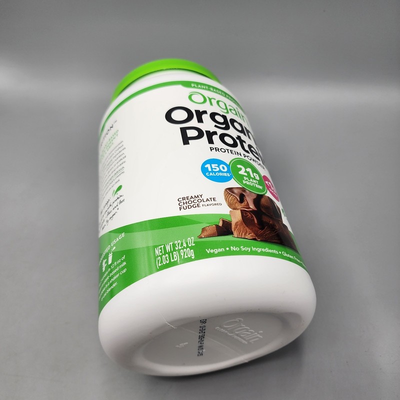 10/27 Orgain Organic Vegan Protein Powder, Creamy Chocolate Fudge 21g Plant- NEW gallery