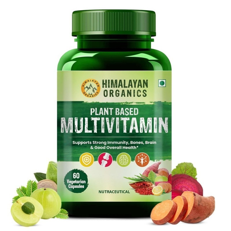 Himalayan Organics Plant Based Multivitamin 60+ Ingredients – Vitamin B1 – 60Cap